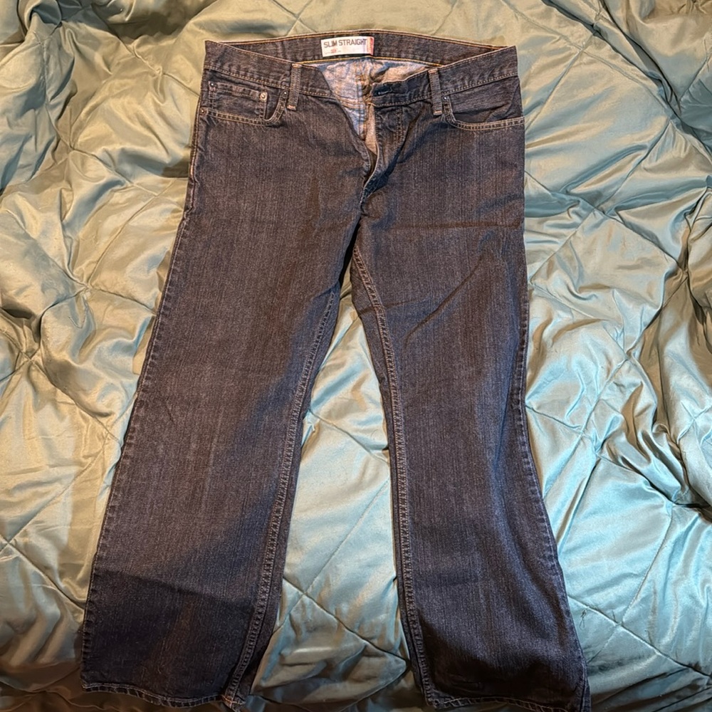 Levi’s 514 Slim Straight Jeans, black/wash